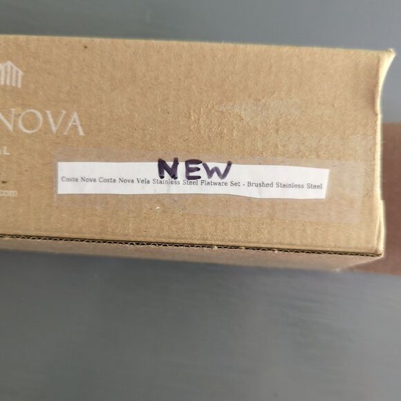 Costa Nova Vela Brushed Flatware 4 Pieces Forks Spoons - Picture 6 of 6